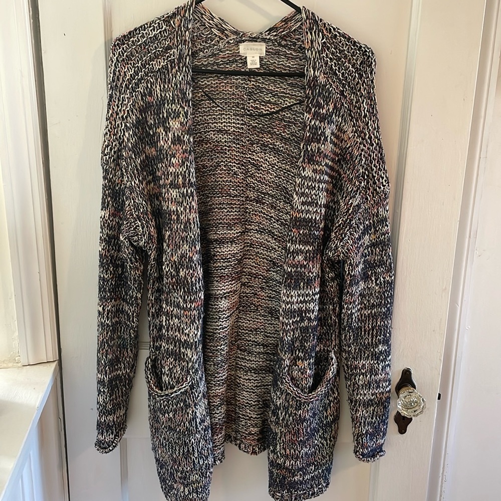 Caslon Oversized Cardigan Sweater - Size XS - Multicolor Knit